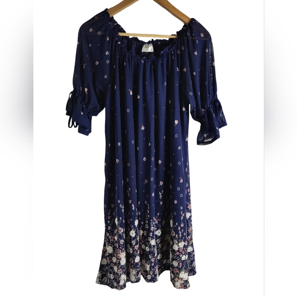 Siren Lily Navy Floral Mini Dress